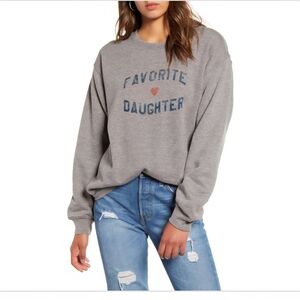 Sub_Urban Riot Heather Gray "Favorite Daughter" Sweatshirt